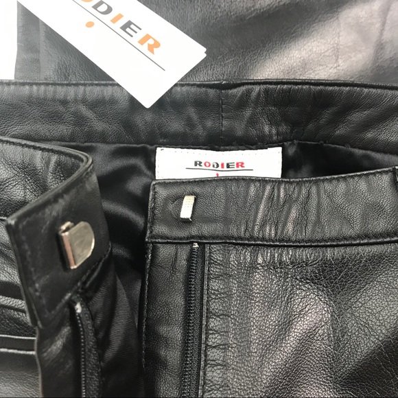 Rodier Leather Pants New With Tags - Picture 7 of 8